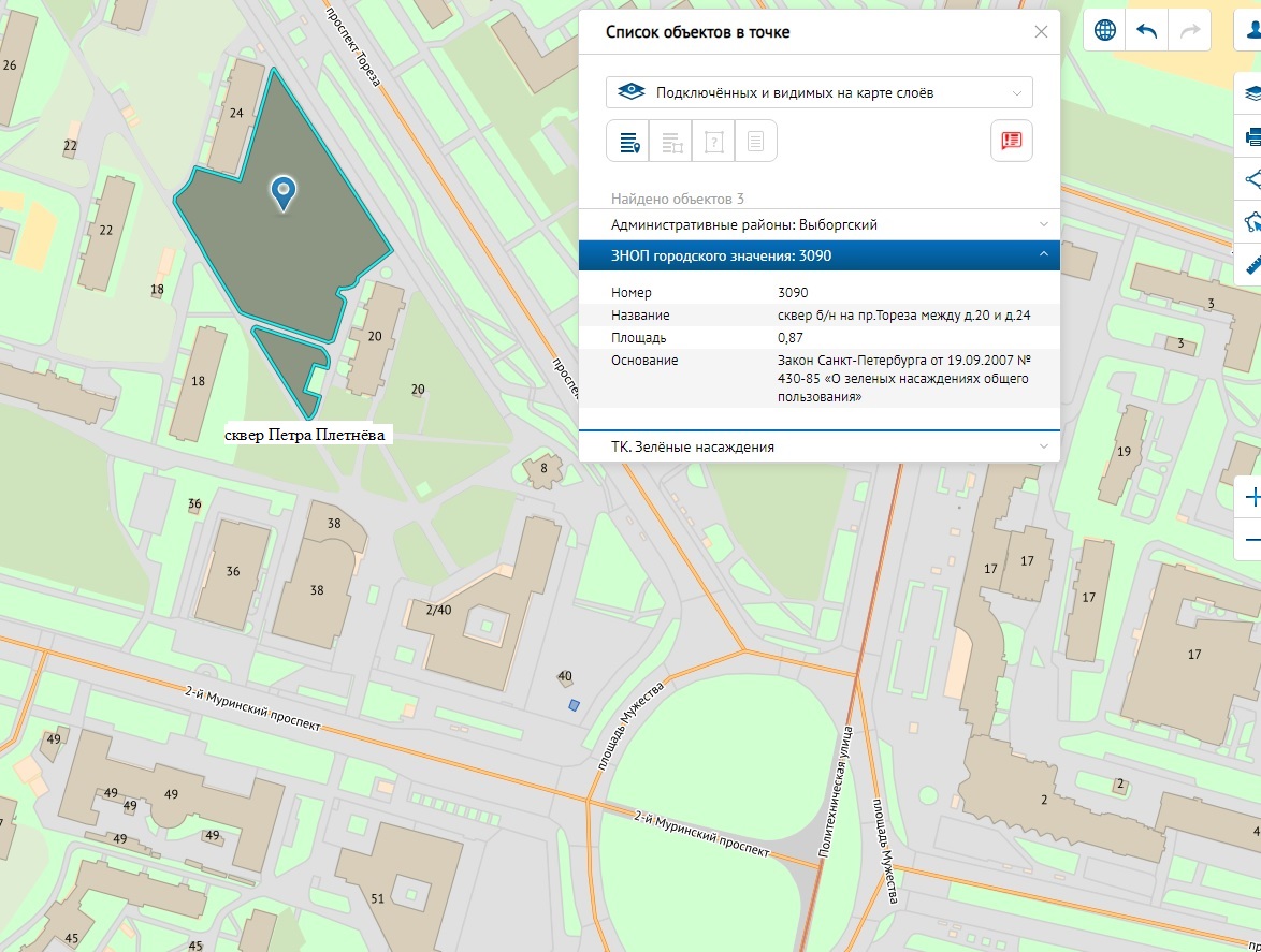 сквер Петра Плетнёва